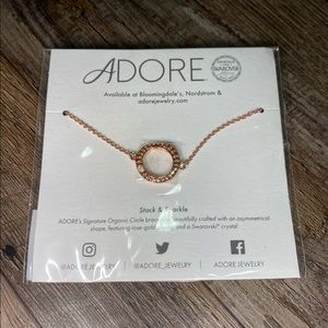 NIB Adore rose-gold plated bracelet with Swarovski crystal.